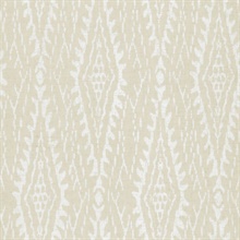 Rousseau Paperweave Linen Ikat Diamond Wallpaper