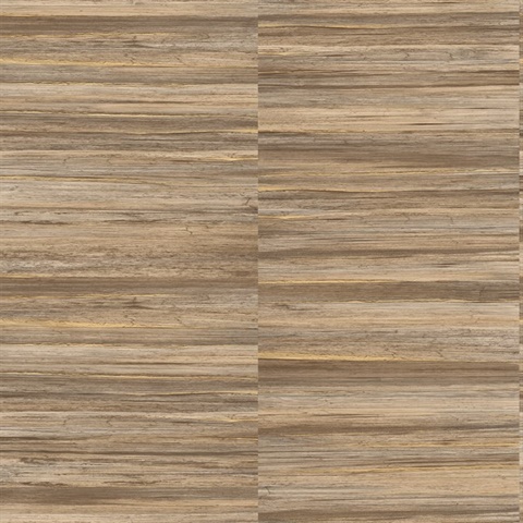 Rowan Chestnut Faux Grasscloth Wallpaper