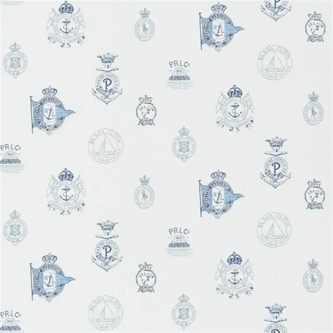Rowthorne Crest Dark Blue Ralph Lauren Wallpaper