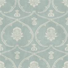 Royal Damask Jade Wallpaper