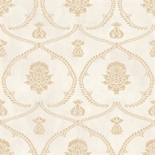 Royal Damask Soft Gold Wallpaper