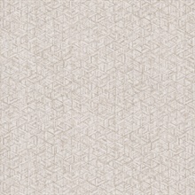 Rune Chestnut Modern Geometric Diamond Wallpaper