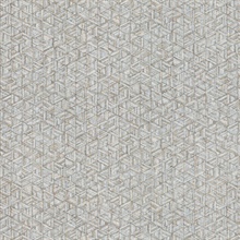 Rune Pewter Modern Geometric Diamond Wallpaper