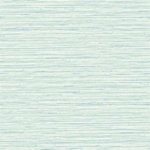 Rushmore Aqua Faux Textured Grasscloth Wallpaper