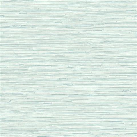 Rushmore Aqua Faux Textured Grasscloth Wallpaper