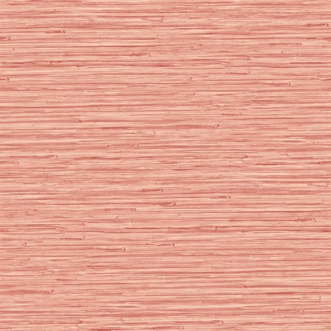 Rushmore Coral Faux Textured Grasscloth Wallpaper
