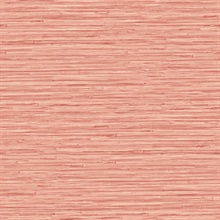 Rushmore Coral Faux Textured Grasscloth Wallpaper