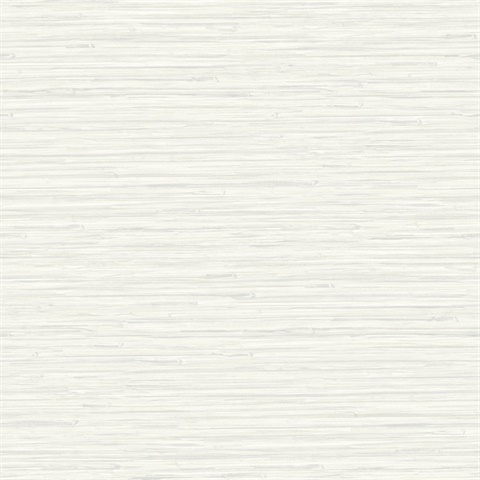 Rushmore White Faux Textured Grasscloth Wallpaper