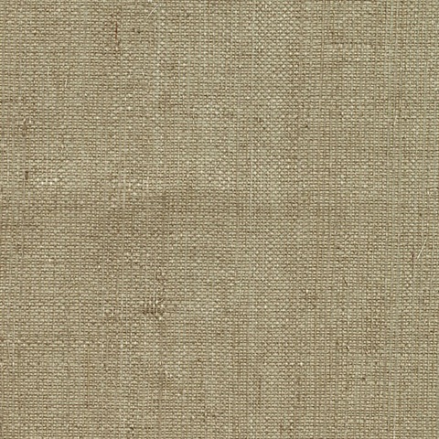 Ruslan Taupe Grasscloth Wallpaper