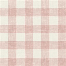 Rustic Rouge Bebe Gingham Wallpaper