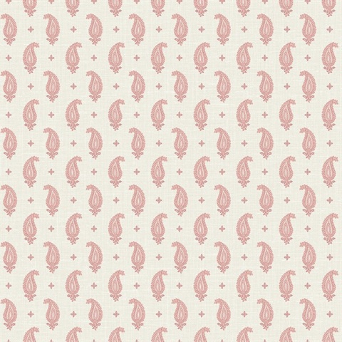 Rustic Rouge Maia Paisley Wallpaper