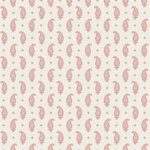 Rustic Rouge Maia Paisley Wallpaper