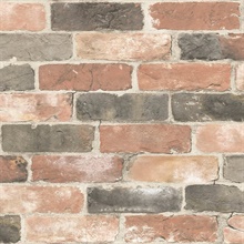 Rustin Red Reclaimed Bricks Wallpaper