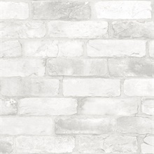 Rustin White Reclaimed Bricks Wallpaper