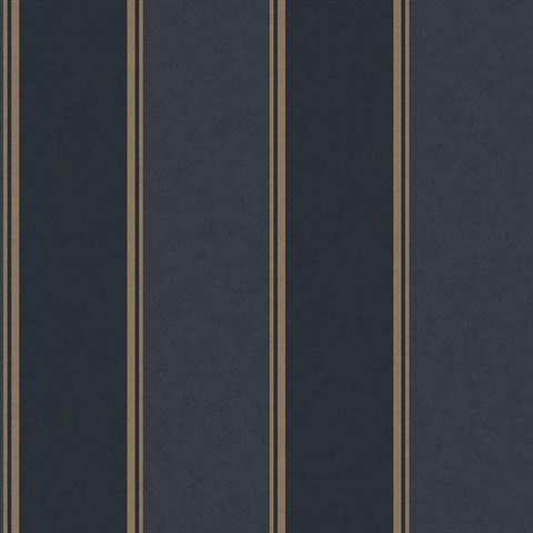Rydia Blue Stripe Wallpaper