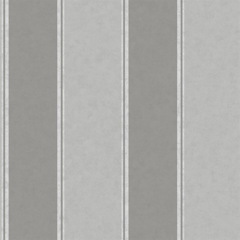 Rydia Grey Stripe Wallpaper