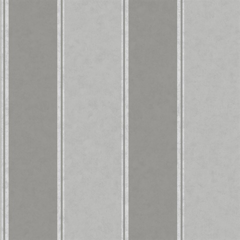 Rydia Grey Stripe Wallpaper