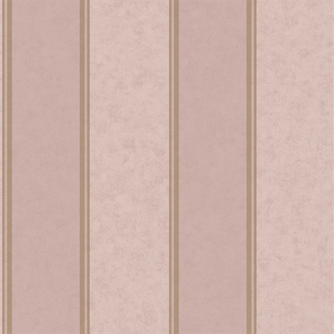 Rydia Pink Stripe Wallpaper