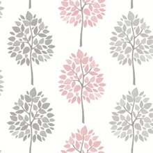 Saar Pink Tree Wallpaper