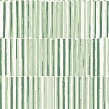Sabah Green Vertical Stripe Textured Wallpaper
