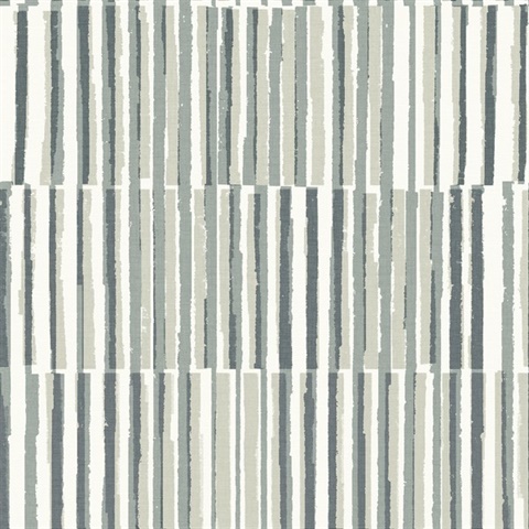 Sabah Slate Vertical Stripe Textured Wallpaper