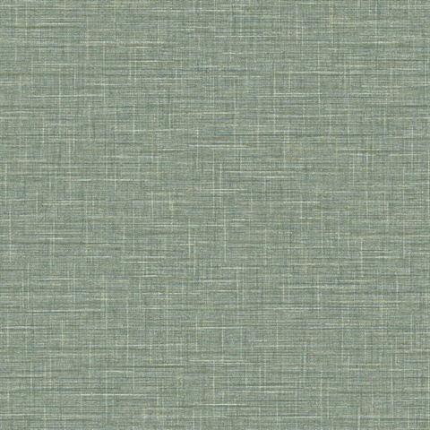 Sage Grasmere Crosshatch Tweed Weave Wallpaper