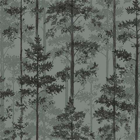 Sage Pine Tree Wallpaper