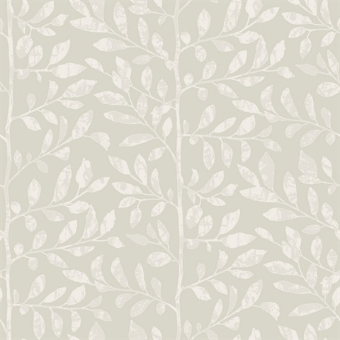 Sagecrest Light Grey Sapling Wallpaper