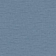 Salamander Blue Textured Crosstitch Woven Wallpaper