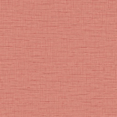 Salamander Red Textured Crosstitch Woven Wallpaper