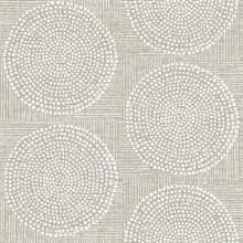 Salma Beige Medallion Wallpaper