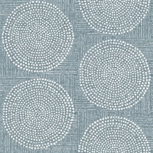 Salma Denim Medallion Wallpaper