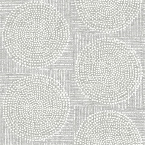 Salma Grey Medallion Wallpaper