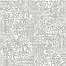 Salma Grey Medallion Wallpaper