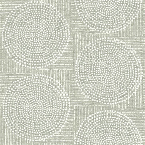 Salma Sage Medallion Wallpaper