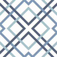 Saltire Blue Geometric Wallpaper