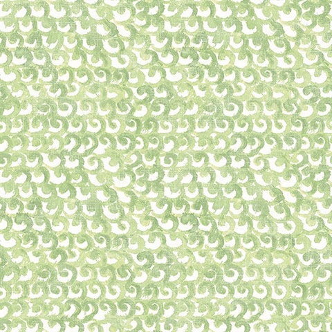 Saltwater Green Wave Wallpaper