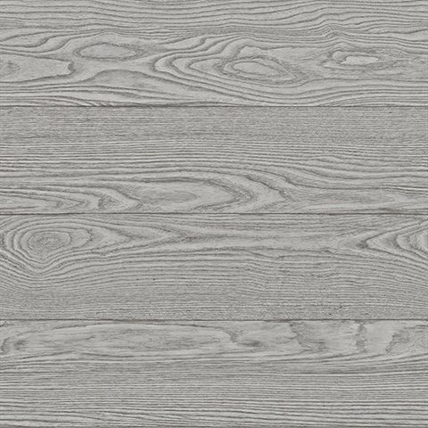 Salvaged Wood Grey Plank Wallpaper