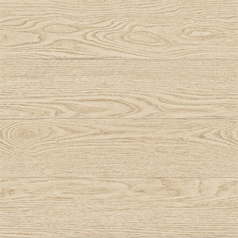 Salvaged Wood Neutral Plank Wallpaper