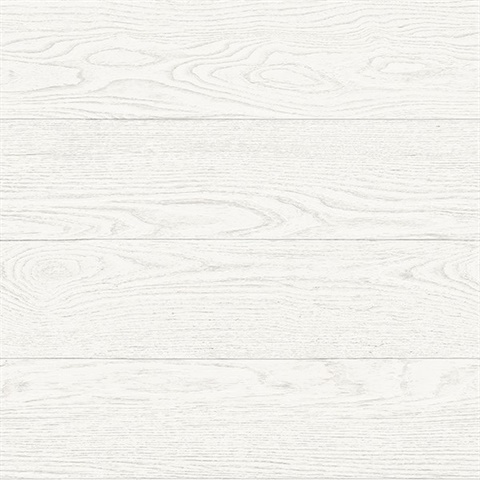 Salvaged Wood White Plank Wallpaper