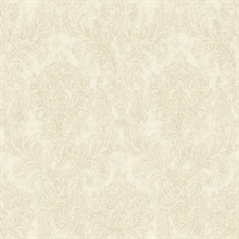 Samantha Grey Damask Wallpaper