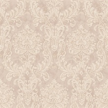 Samantha Mauve Damask Wallpaper