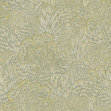 Samba Botanica Green and Gold Wallpaper