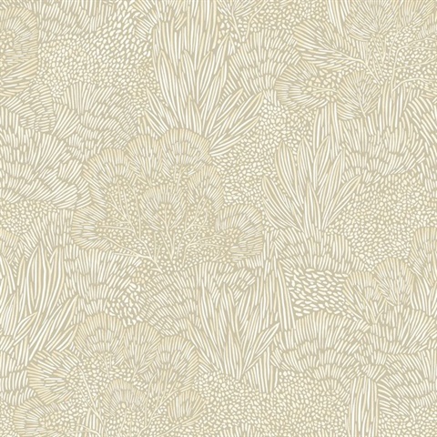 Samba Botanica White and Grey Wallpaper