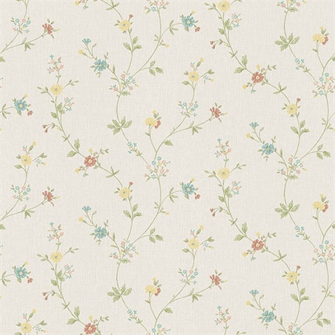 Sameulsson Cream Small Floral Trail