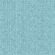 Sampson Aqua Oasis Smooth Faux Linen Wallpaper