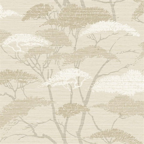 Sanctuary Almond Wallpaper