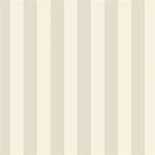 Sand and Beige Vertical 1.25in Regency Stripe Prepasted Wallpaper