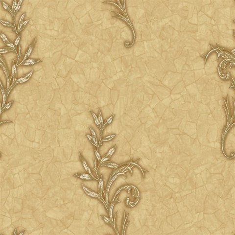 Sand Celine Sprig Wallpaper