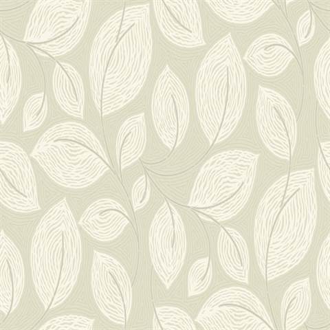 Sand Contoured Textured Sketch Leaves Wallpaper